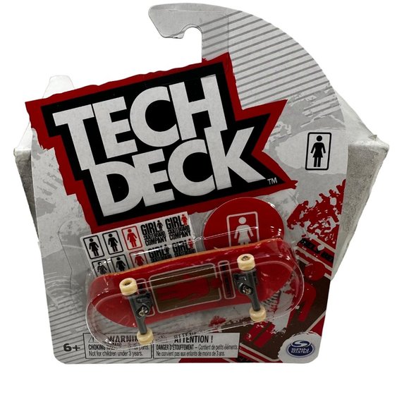Tech Deck Girl Skateboard Company Red Niels Bennett Common Fingerboard New - Picture 1 of 10